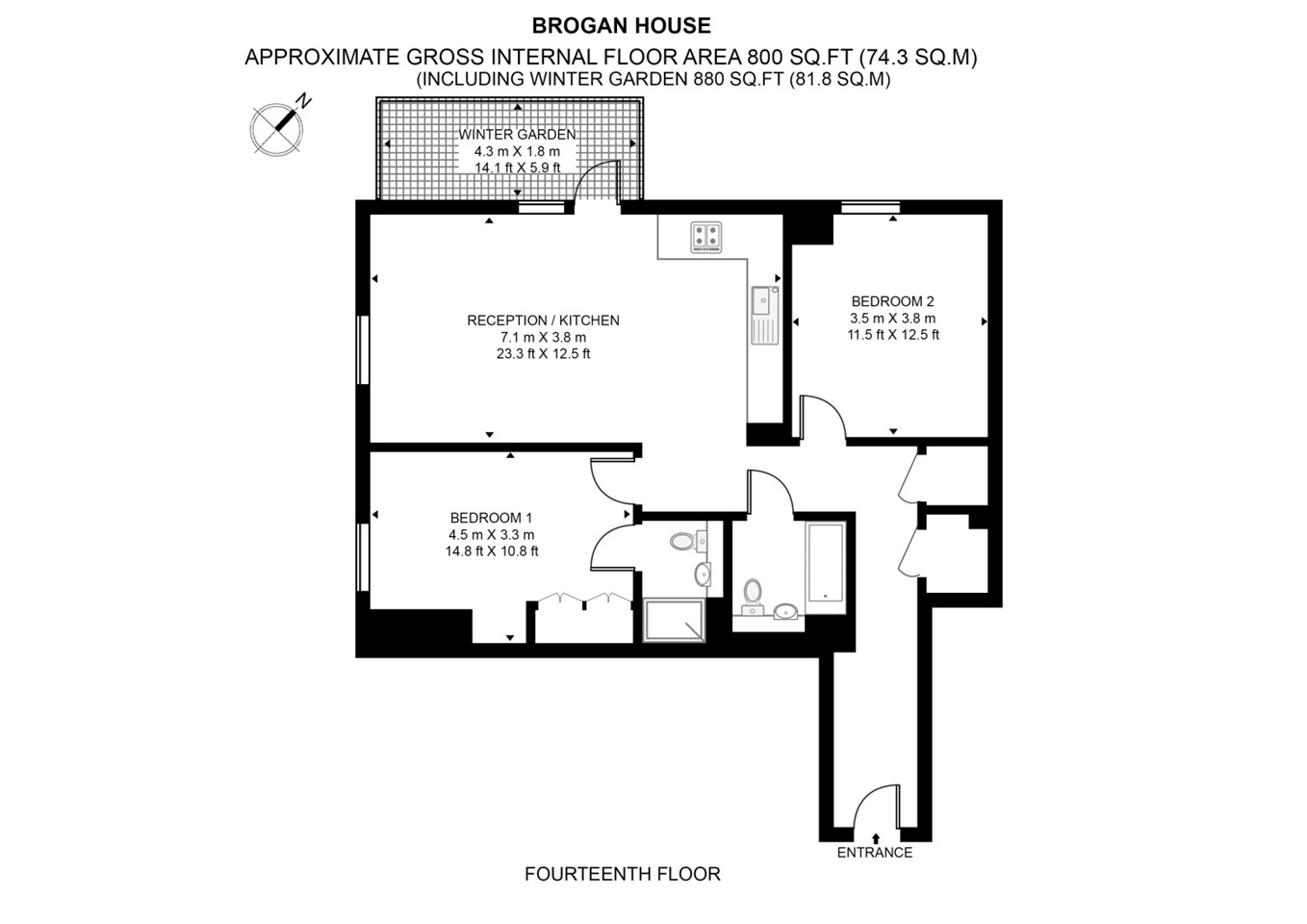 Additional image 11 of 2 Bed Flat, Brogan House, SW8, N1 7GU