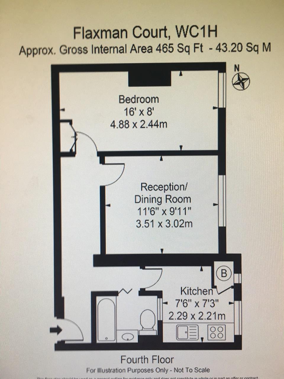 Additional image 9 of 2 Bed Flat, Flaxman Court, WC1H, N1 7GU