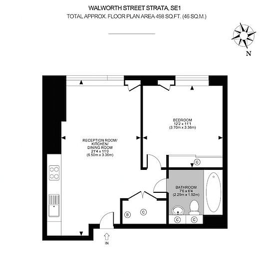 Additional image 9 of 1 Bed Flat, Walworth Road, SE1, N1 7GU