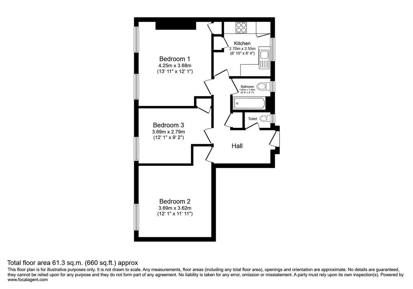 Additional image 13 of 2 Bed Flat, Stockwell Road, SW9, N1 7GU