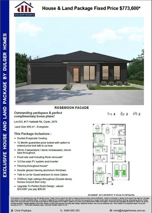 Additional image 2 of Lot 633/#17 Hallstatt Rd, Clyde VIC 3978