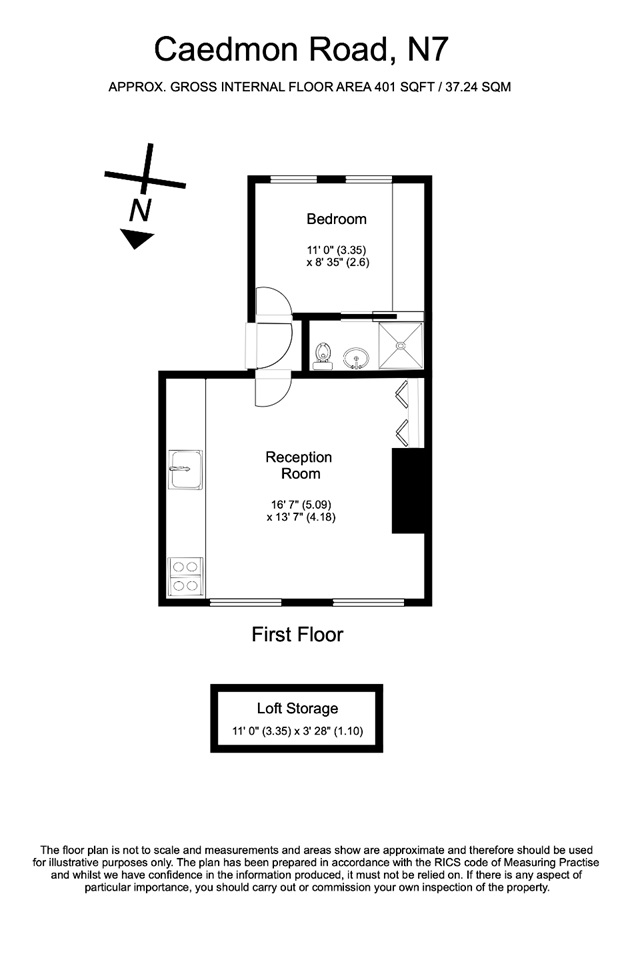 Additional image 14 of 1 Bed Flat, Caedmon Road, N7, N1 7GU