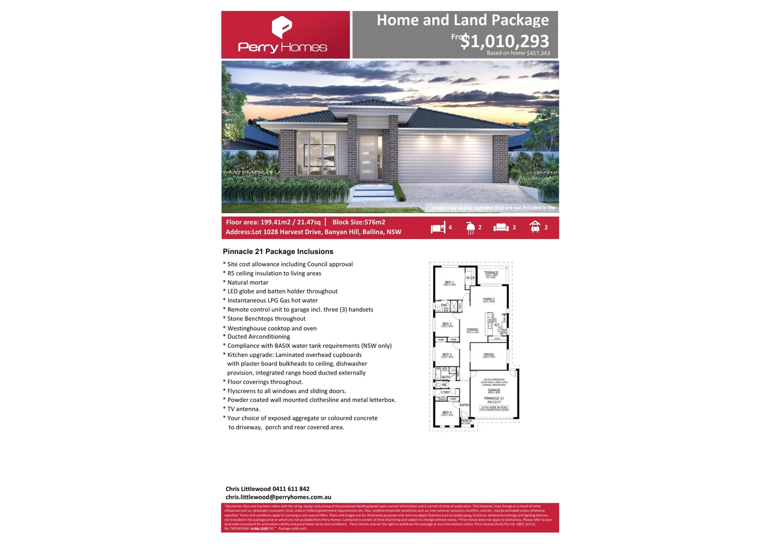 Additional image 2 of Lot 1028 Harvest Drive, Ballina NSW 2478