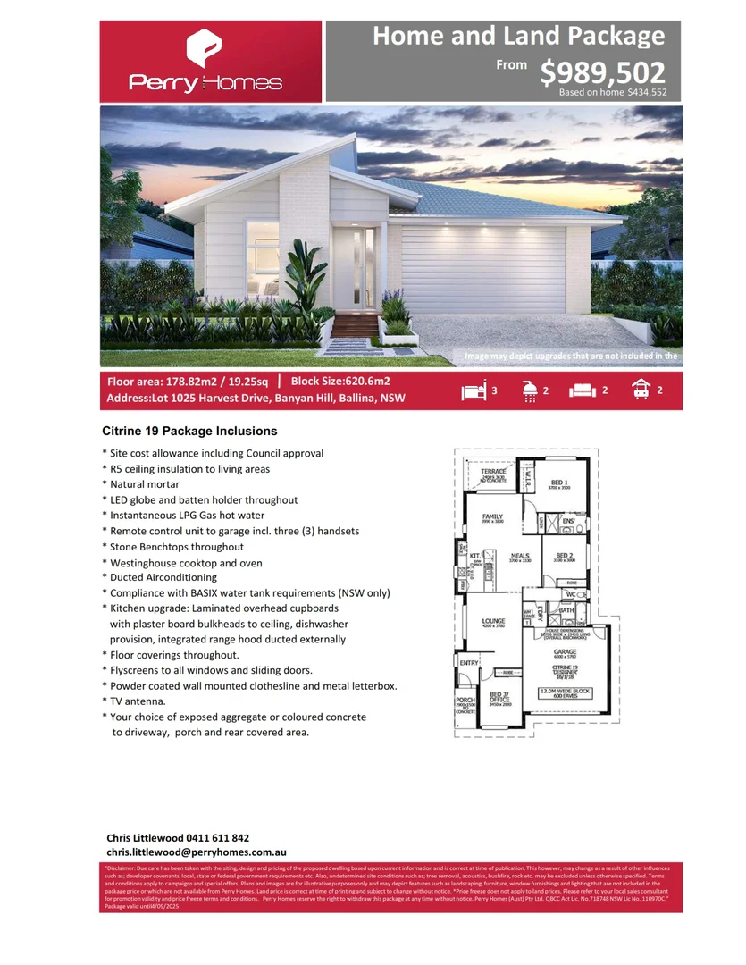 Additional image 2 of Lot 1025 Harvest Drive, Ballina NSW 2478