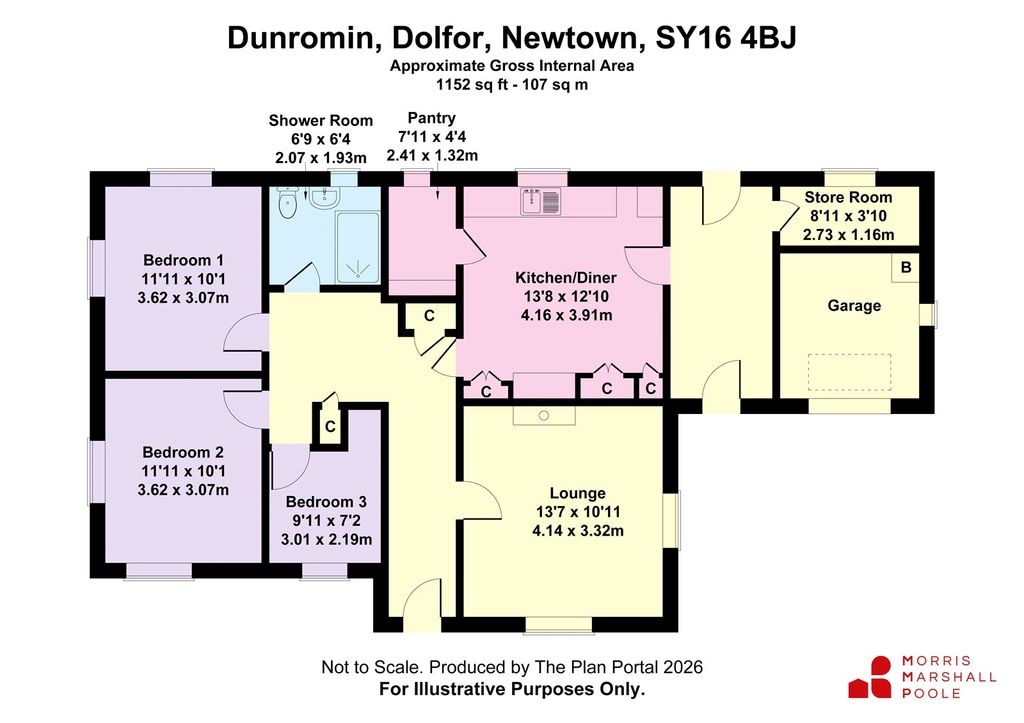 Additional image 17 of 3 bed bungalow to rentDunromin, Dolfor, Newtown, Powys SY16