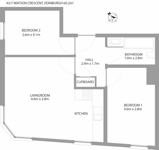 Additional image 8 of 2 Bed Flat, Watson Crescent, EH11, N1 7GU