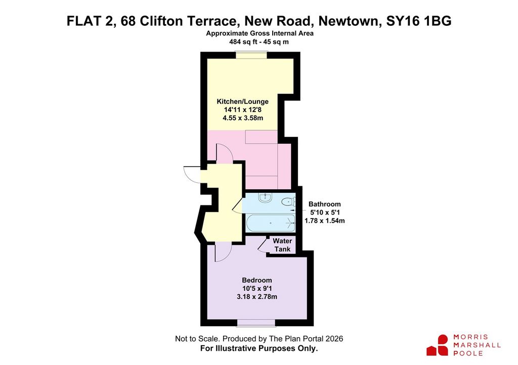 Additional image 7 of 1 bed flat to rentClifton Terrace, New Road, Newtown, Powys SY16