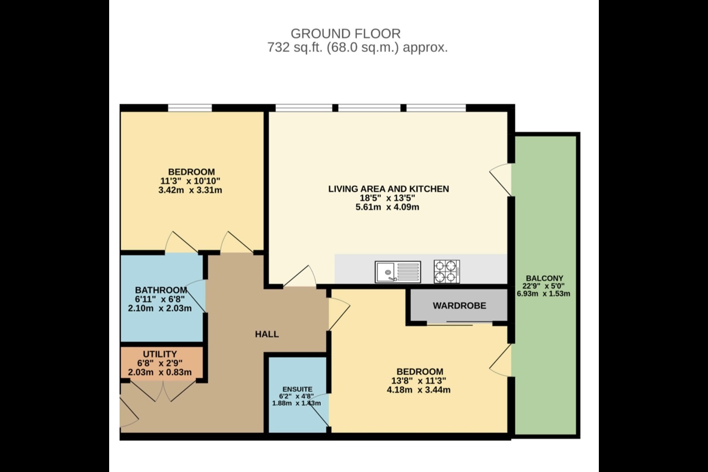 Additional image 16 of 2 Bed Flat, Castlebank Place, G11, N1 7GU