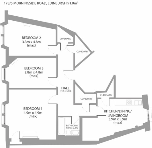 Additional image 10 of 3 Bed Flat, Morningside Road, EH10, N1 7GU