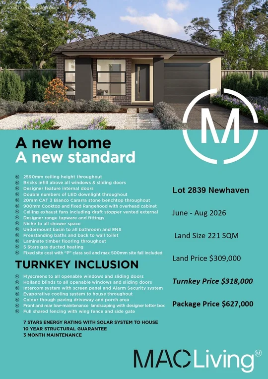 Additional image 4 of lot 2839 Ceremony Drive, Tarneit VIC 3029