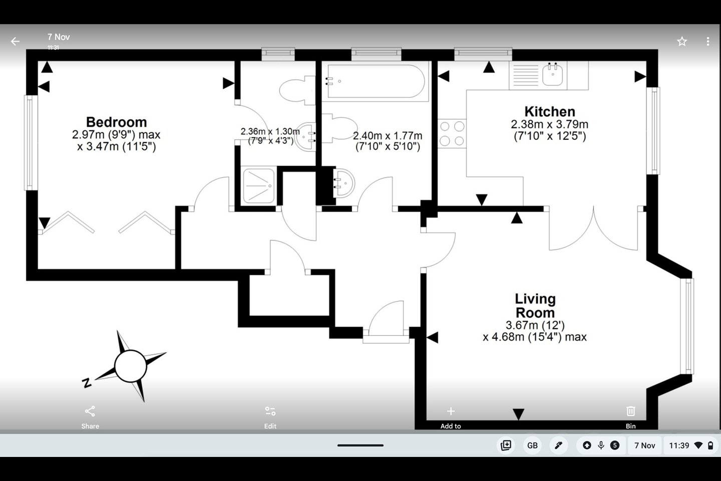 Additional image 5 of 1 Bed Flat, Craigend Park, EH16, N1 7GU