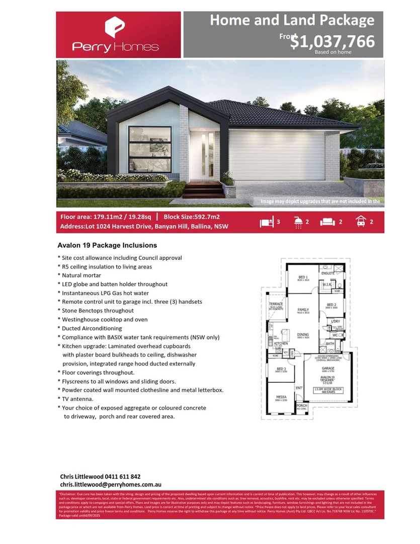 Additional image 2 of Lot 1024 Harvest Drive, Ballina NSW 2478