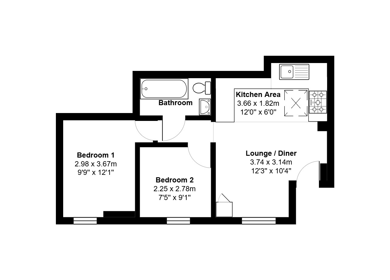Additional image 9 of 2 Bed Flat, Ashley Hill, BS6, N1 7GU