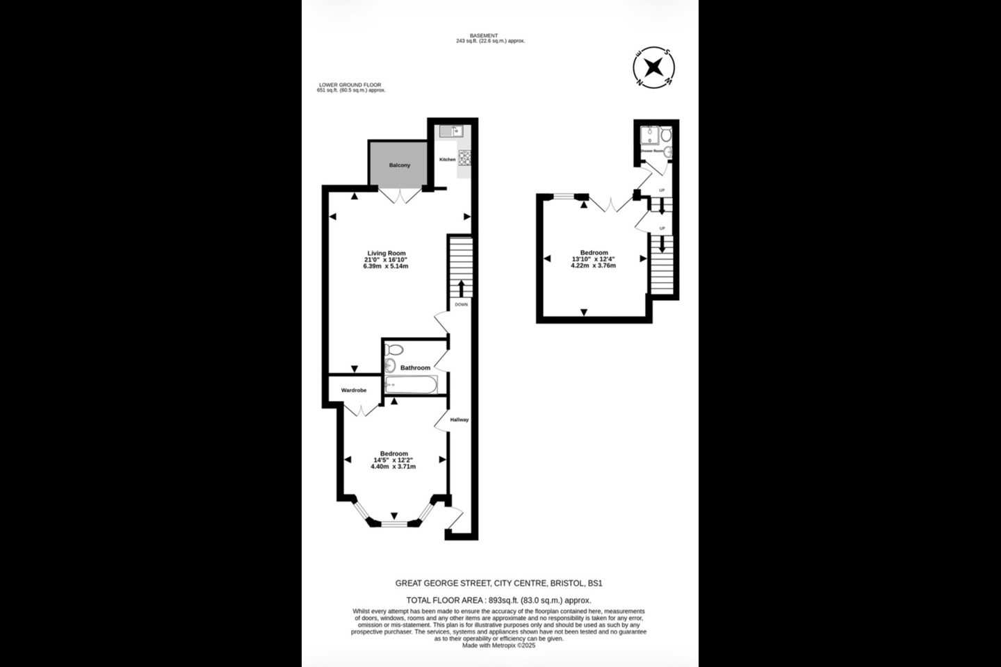 Additional image 6 of 2 Bed Maisonette, Great George St, BS1, N1 7GU