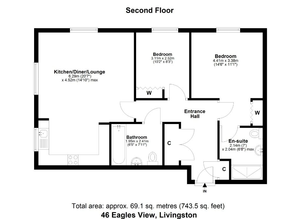 Additional image 13 of 2 bed flat to rentEagles View, Livingston, West Lothian EH54