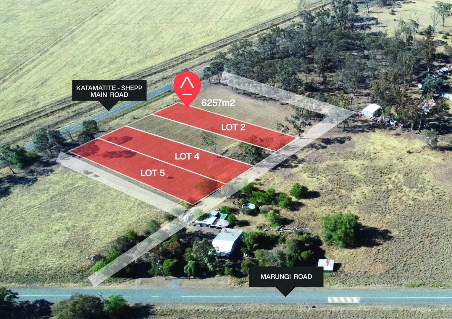 Lot 2, 4 & Katamatite - Shepparton Main Road, Marungi VIC 3634