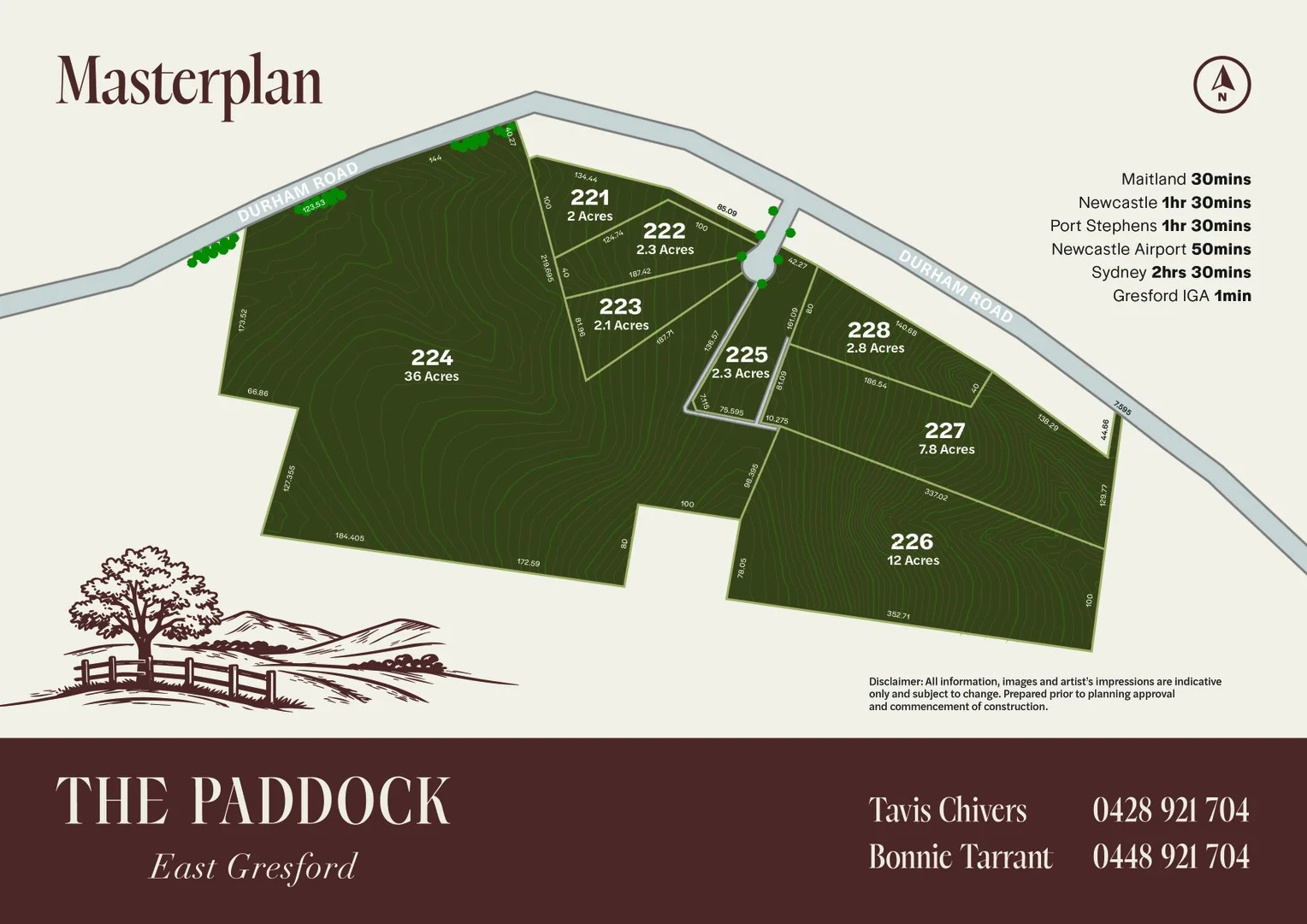 Additional image 3 of Lots/221-228 Durham Road, East Gresford NSW 2311