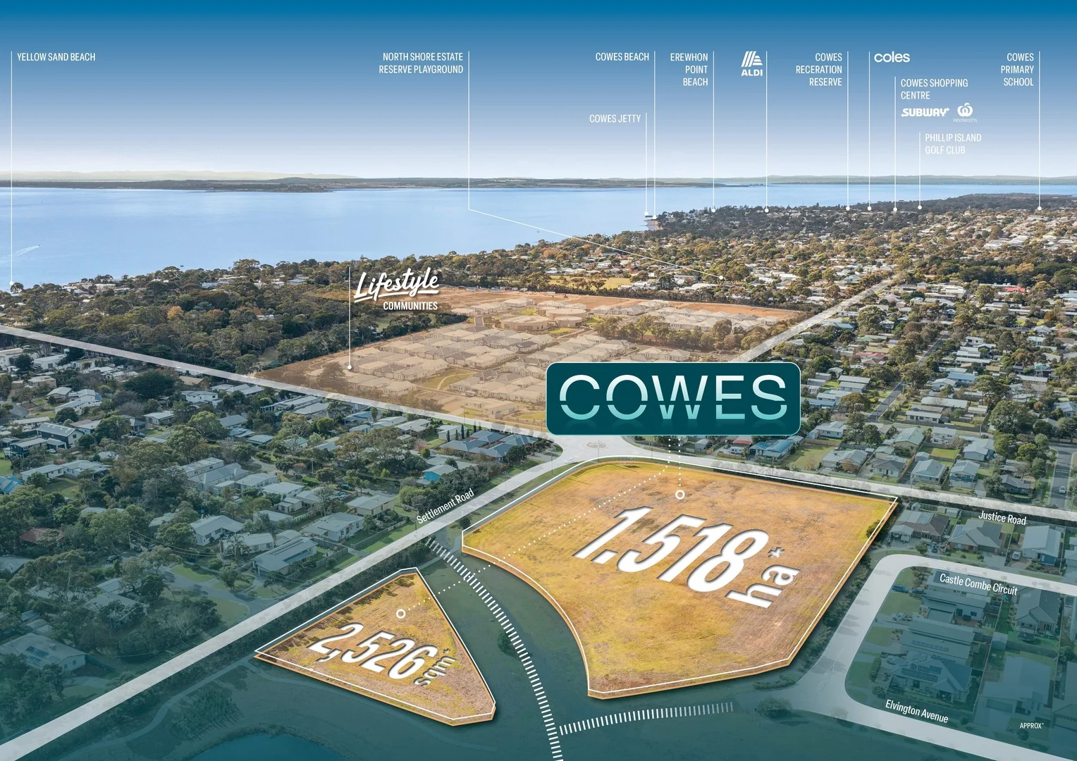 Corner Settlement & Justice Road, Shoalhaven, Cowes VIC 3922