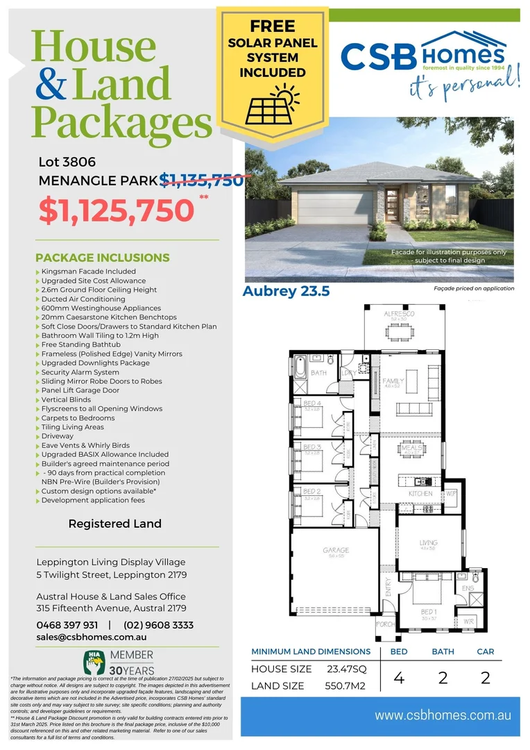 Additional image 2 of Lot 3806 Doriemus Avenue, Menangle Park NSW 2563