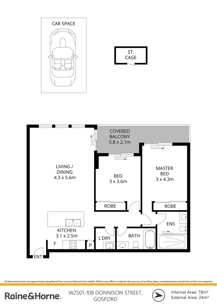 Additional image 14 of W-2501/108 Donnison Street, Gosford NSW 2250