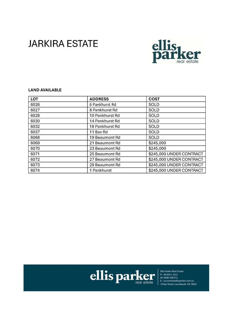 Additional image 2 of Lot 6037 Bax Road, Humpty Doo NT 0836