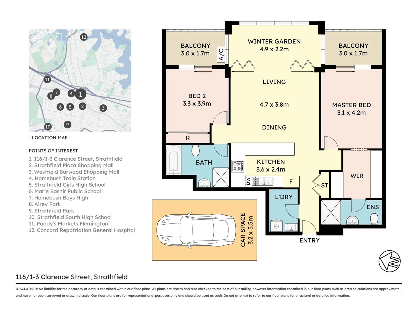 Additional image 10 of 116/1-3 Clarence Street, Strathfield NSW 2135