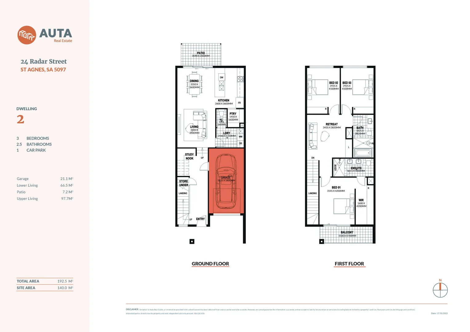 Additional image 11 of D1-D6/24 Radar Street, St Agnes SA 5097