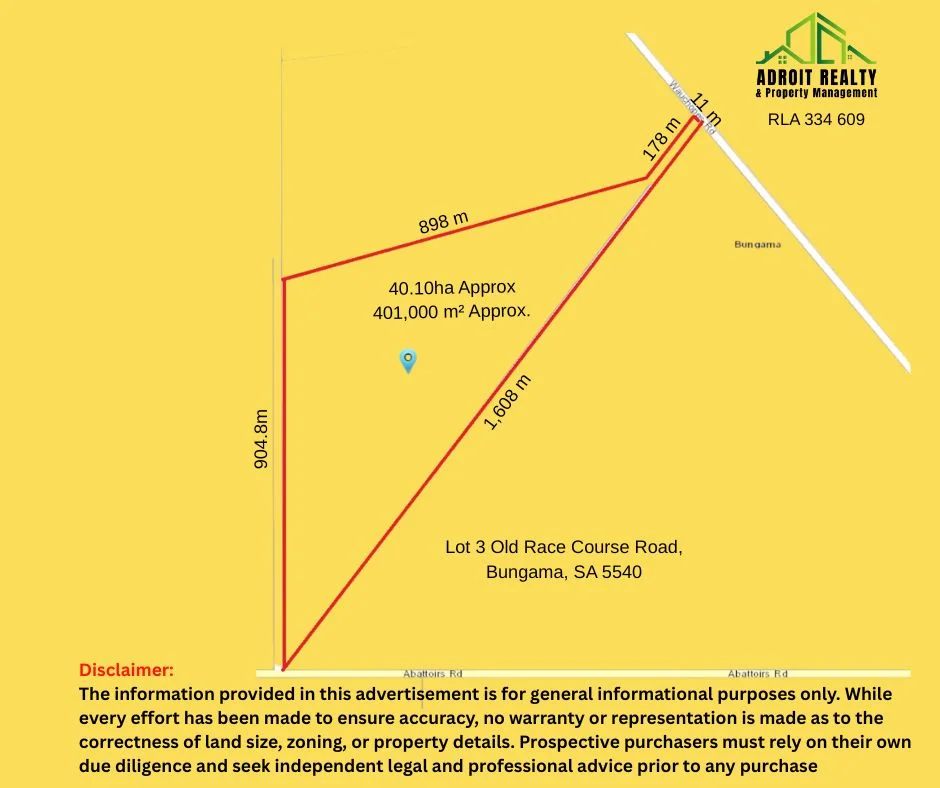 Lot 3 Old Race Course Road, Bungama SA 5540