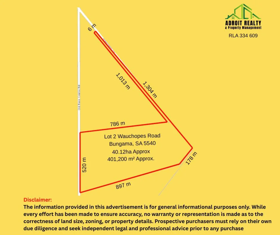 Lot 2 Wauchopes Road, Bungama SA 5540