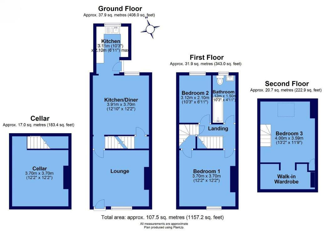 Additional image 3 of 3 Bed Terraced House, Netherfield Road, S10, N1 7GU
