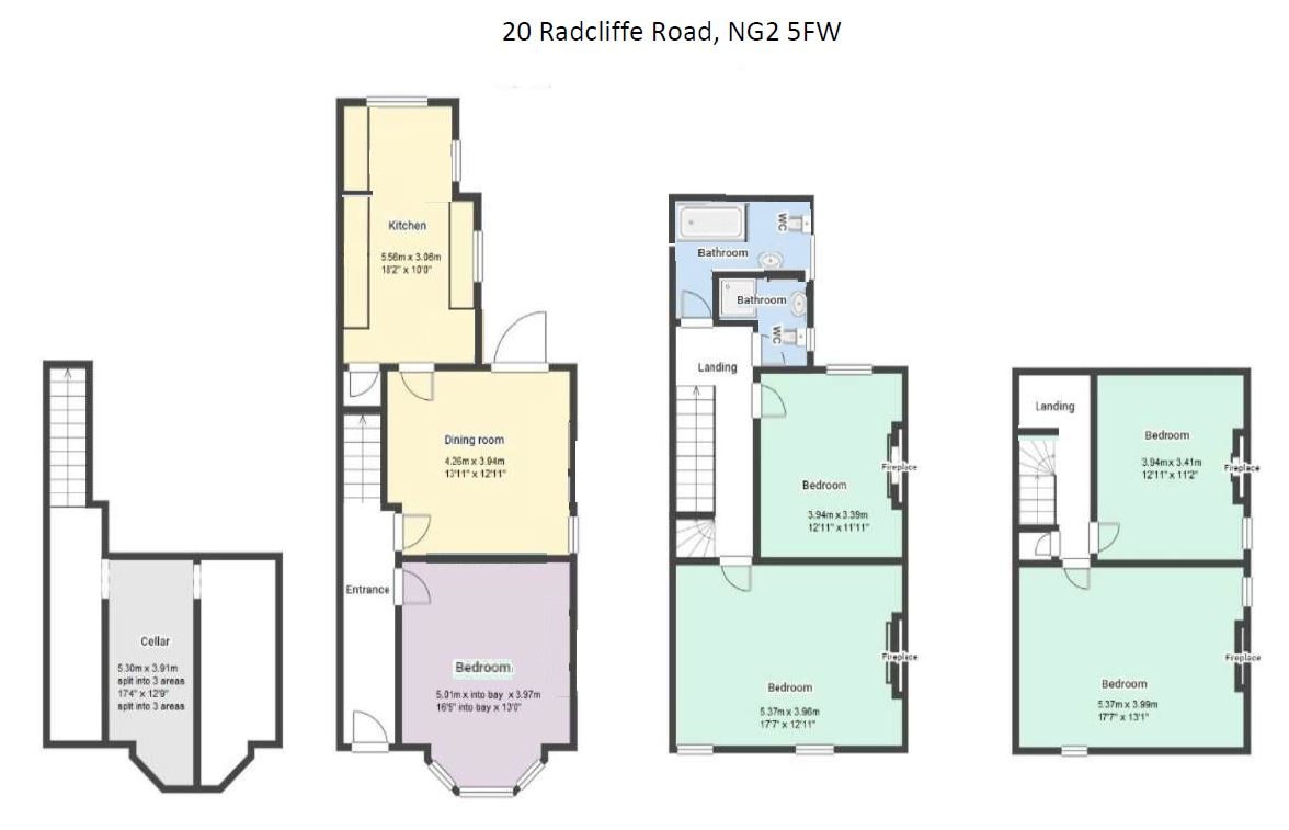 Additional image 31 of 5 Bed Semi-Detached House, Radcliffe Road, NG2, N1 7GU