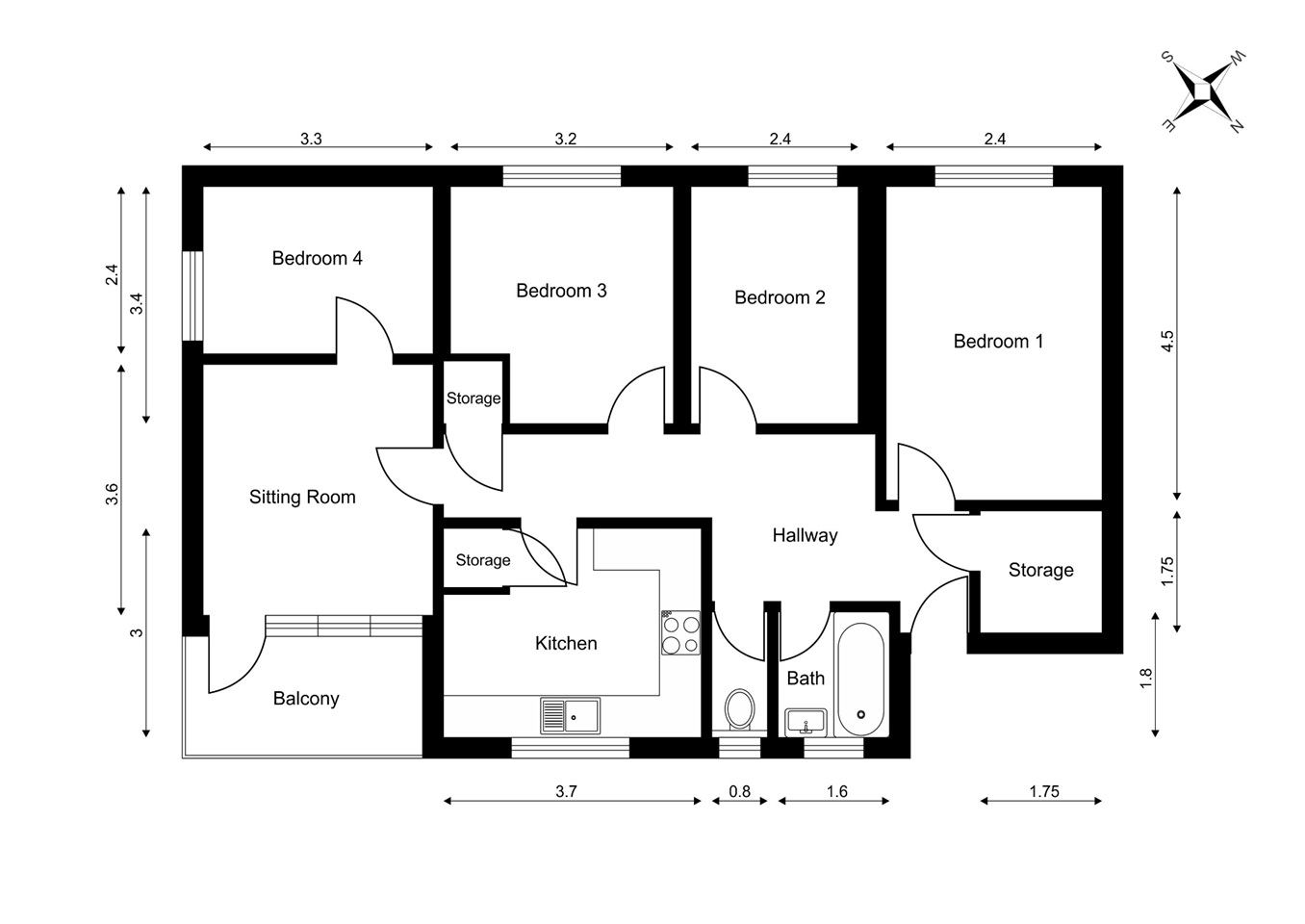 Additional image 13 of 4 Bed Flat, Highbrook Close, BN2, N1 7GU