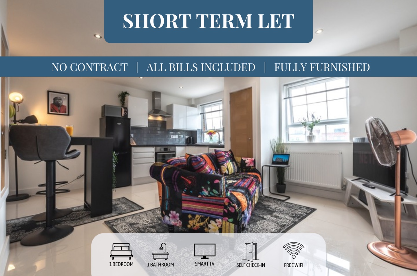 1 Bed Flat, Atlantic Mansions, SO14, N1 7GU photo 2