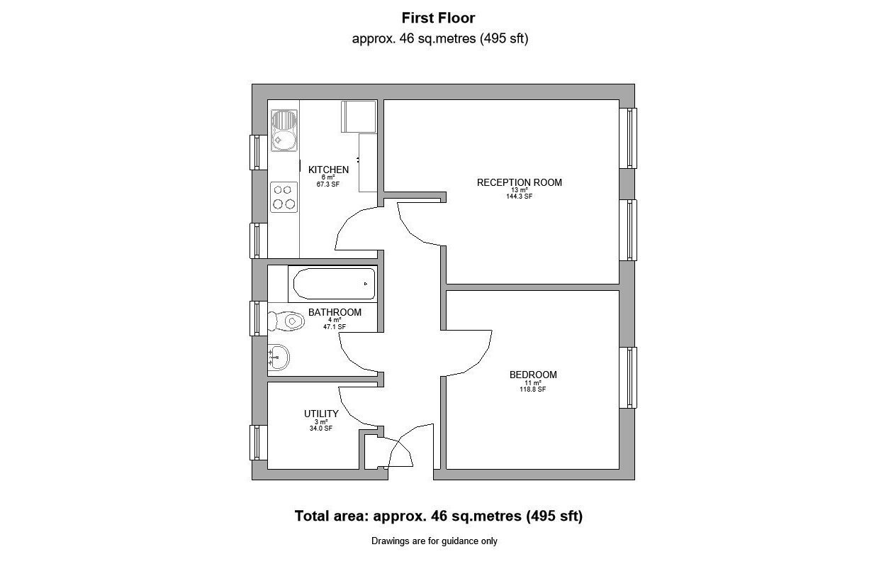 Additional image 2 of 1 Bed Flat, Crawford Close, CB4, N1 7GU