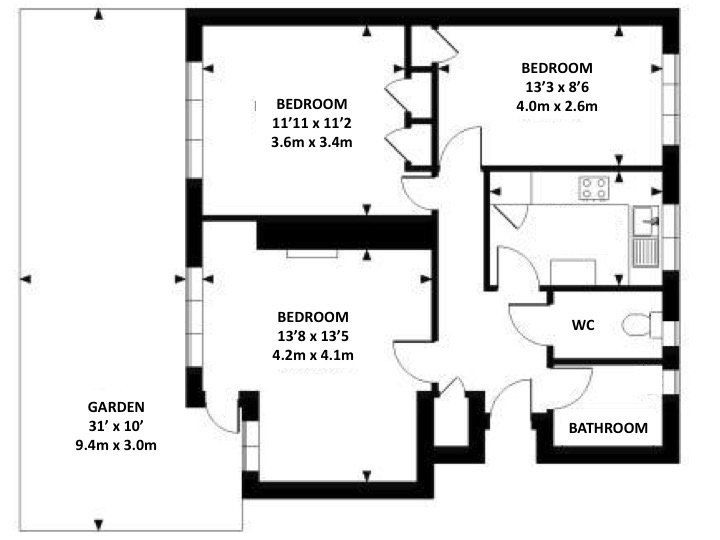 Additional image 2 of 3 Bed Flat, Ambleside, NW1, N1 7GU