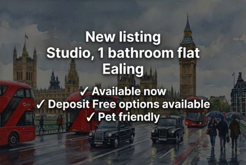 The Vale, London W3, Studio to rent