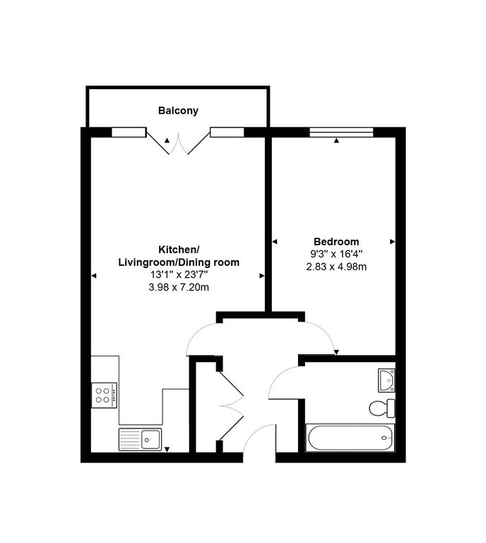 Additional image 9 of 1 bed flat for saleOscar Wilde Road, Reading RG1