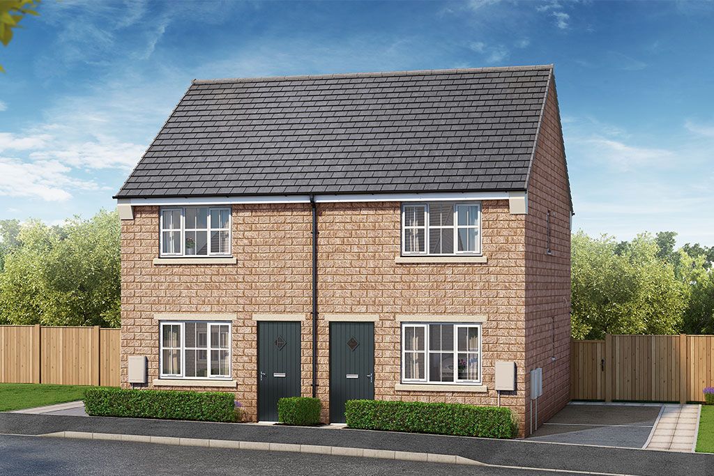 2 bed semi-detached house for sale"The Cinnamon" at Church Meadow, Buxton SK17