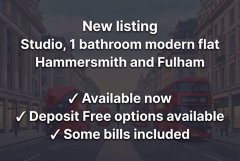 Castletown Road, London W14, Studio to rent