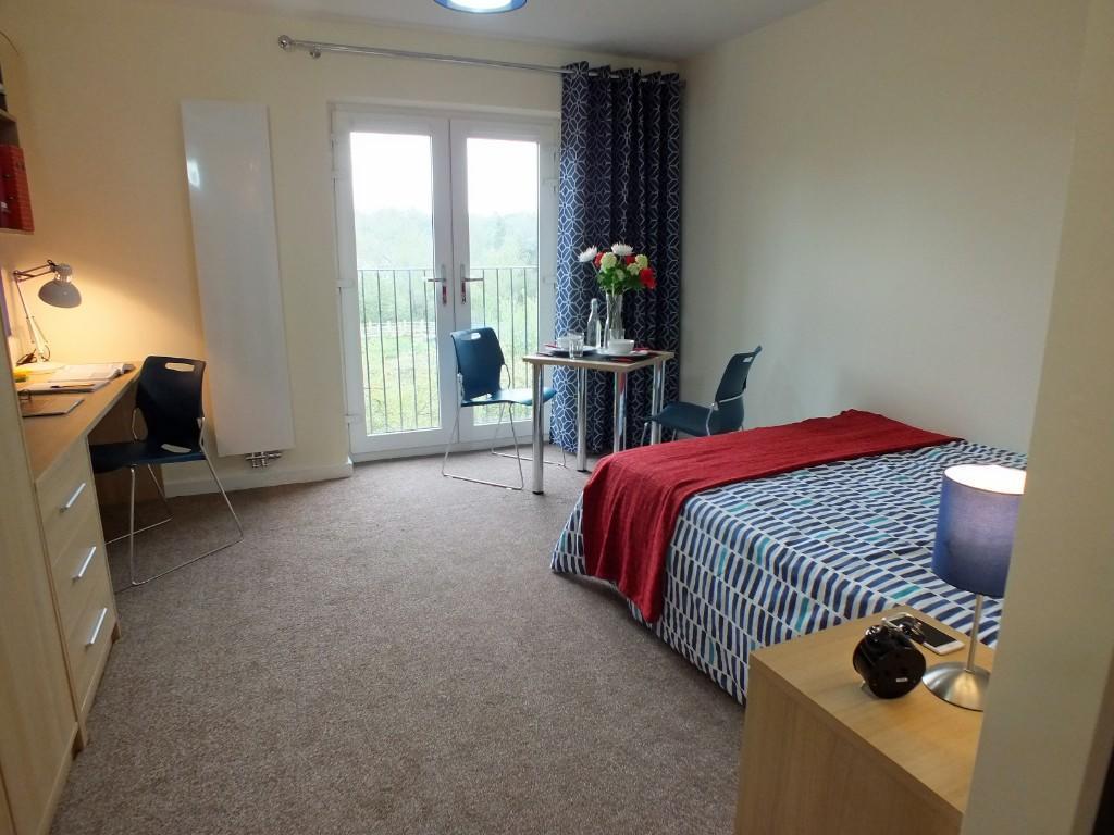 Riverside House Student Studios, Cadnam Close Harborne Birmingham, with Bourne Brook nature reserve as a backdrop 