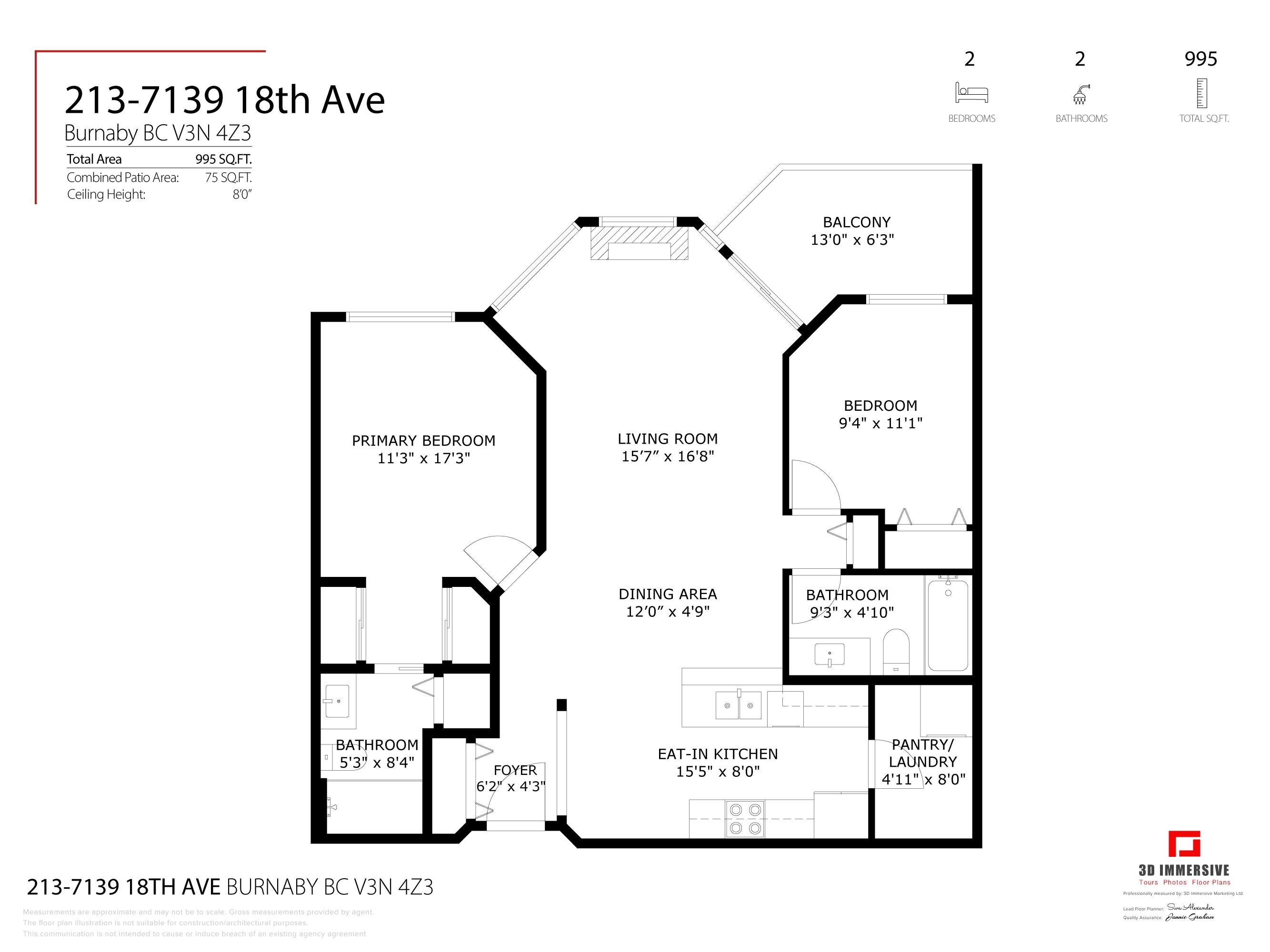 Additional image 2 of 213-7139 18th Avenue, Burnaby, BC, V3N 4Z3