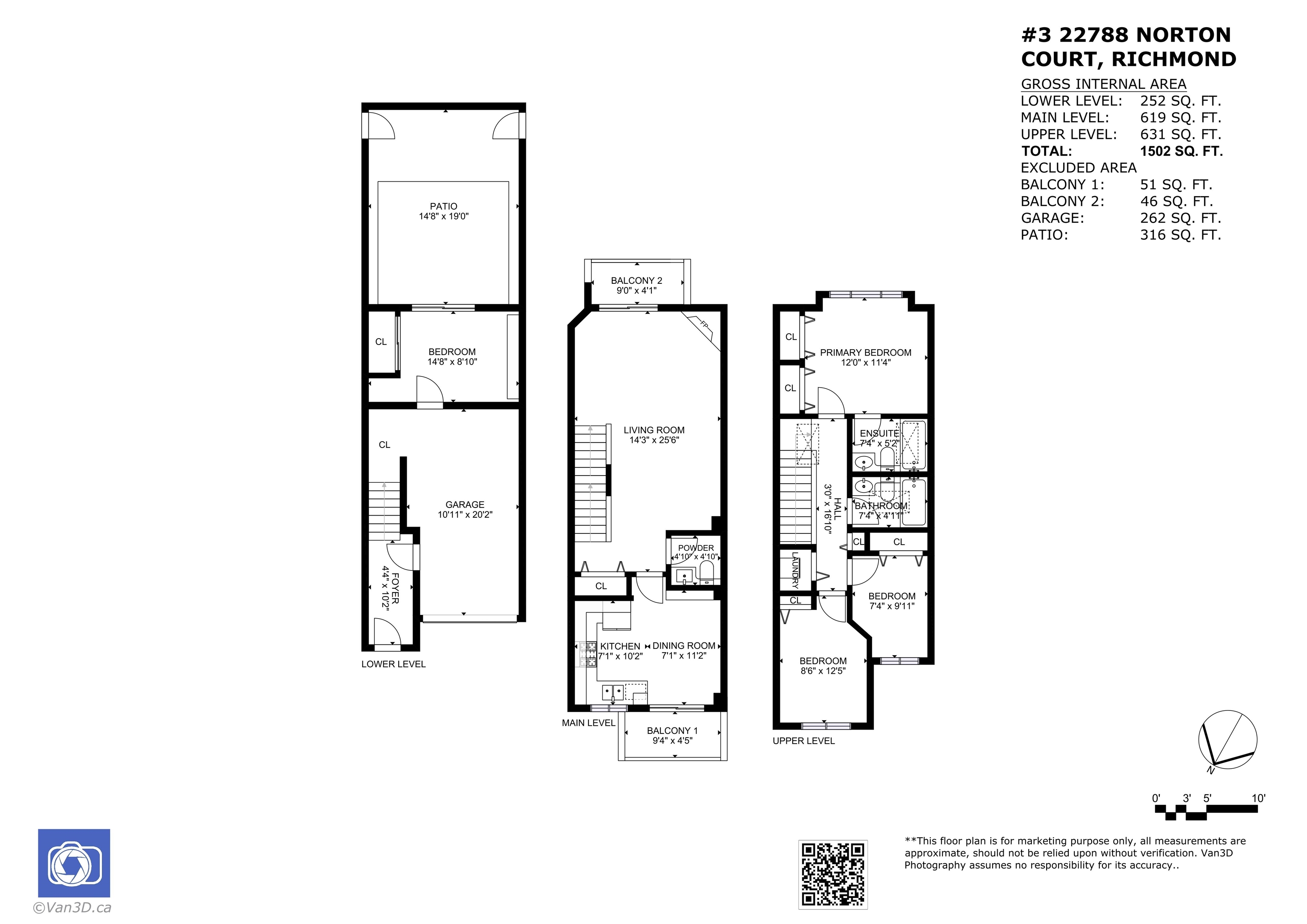 Additional image 2 of 3-22788 Norton Court, Richmond, BC, V6V 2W7