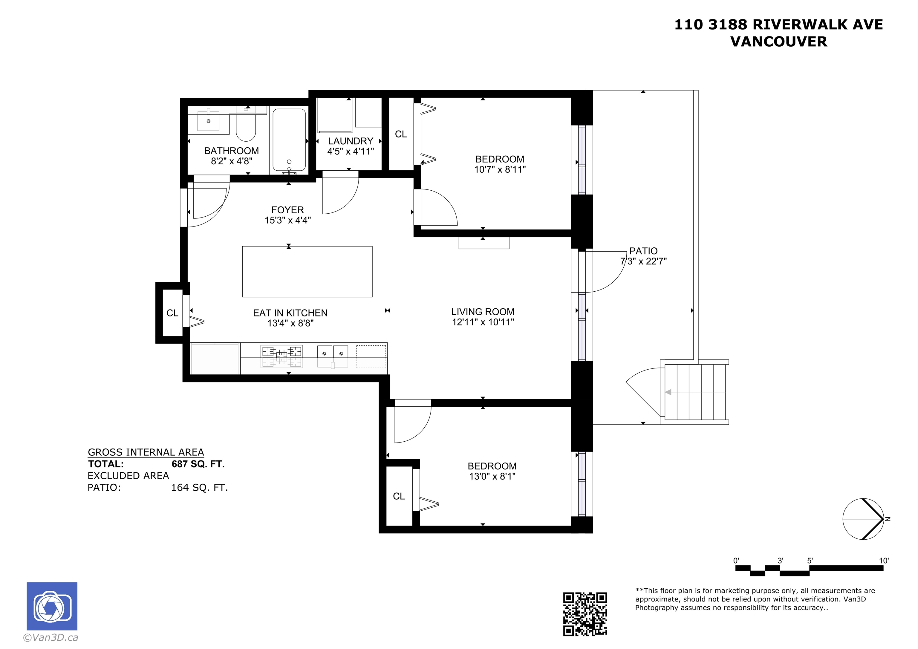 Additional image 2 of 110-3188 Riverwalk Avenue, Vancouver, BC, V5S 4N4
