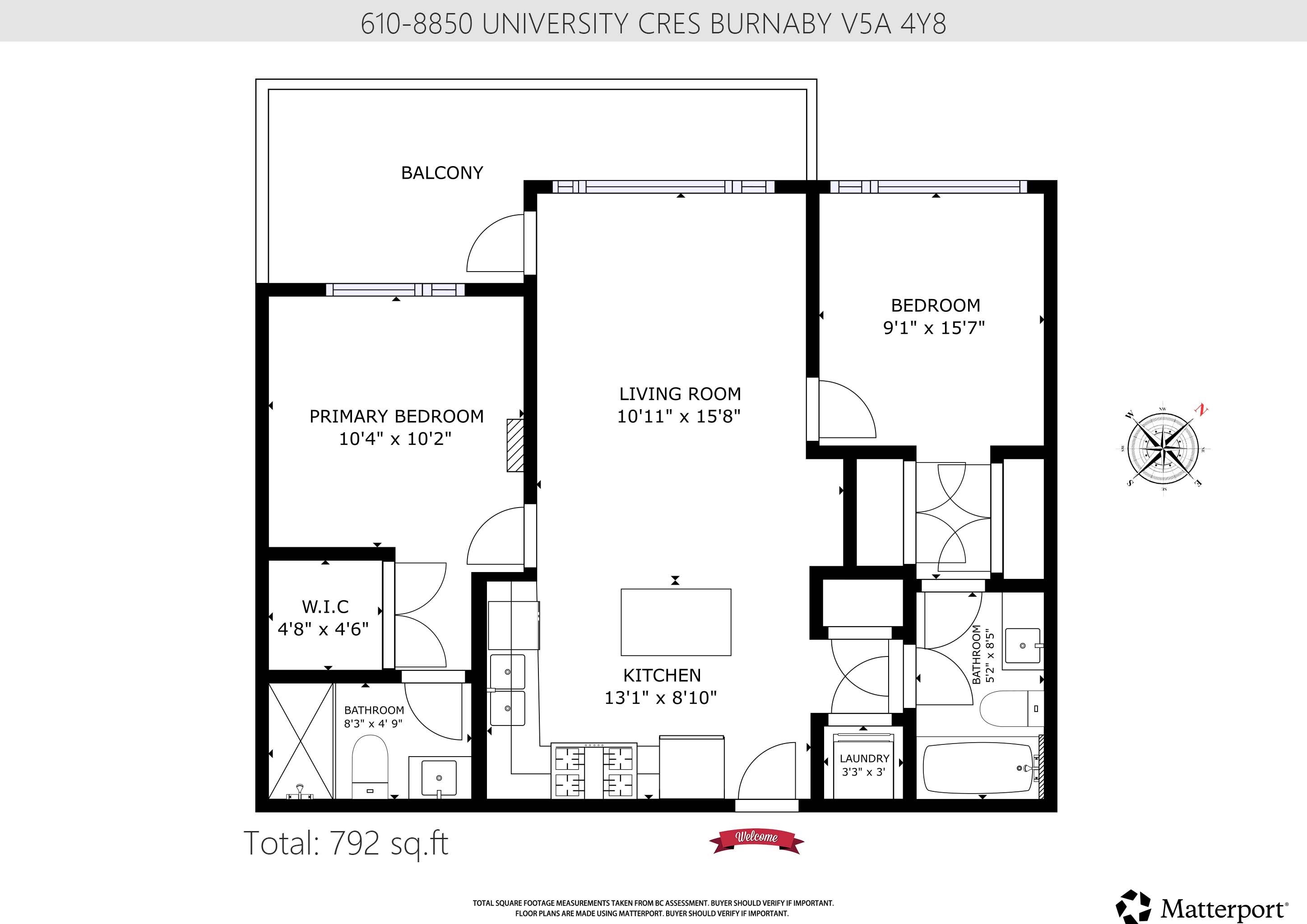 Additional image 6 of 610-8850 University Crescent, Burnaby, BC, V5A 4Y8