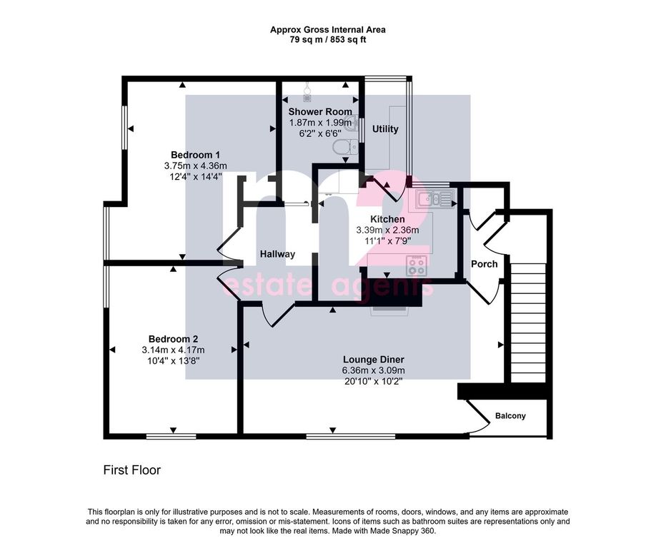 Additional image 2 of 2 bed flat for saleHowe Circle, Newport NP19