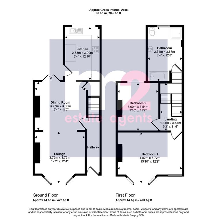 Additional image 2 of 2 bed terraced house for saleAston Crescent, Newport NP20