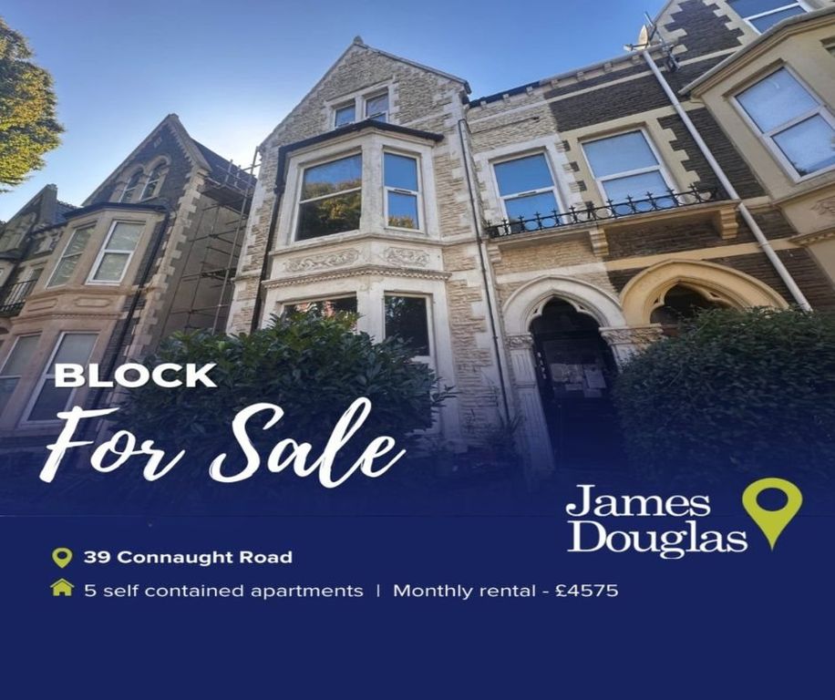 6 bed block of flats for saleConnaught Road, Roath, Cardiff CF24