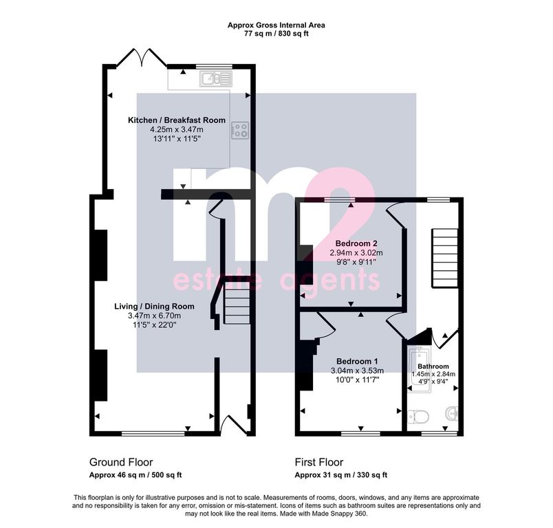 Additional image 2 of 2 bed terraced house for saleFairfax Road, Newport NP19