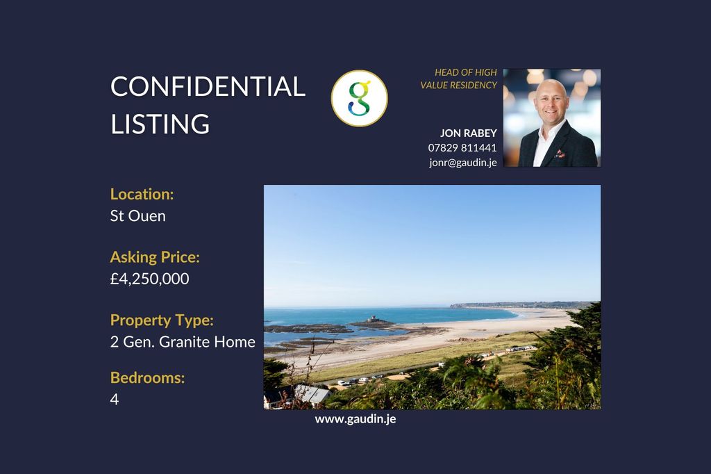 4 bed detached house for saleConfidential, St Ouen JE3