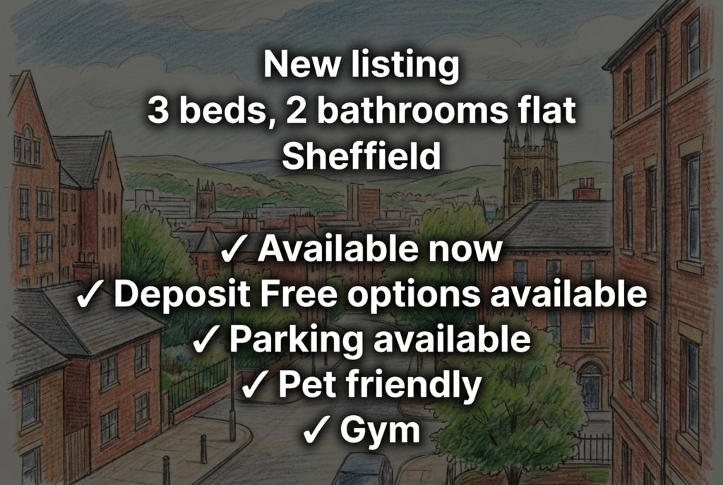 3 bed flat to rentMilton Street, Sheffield S3